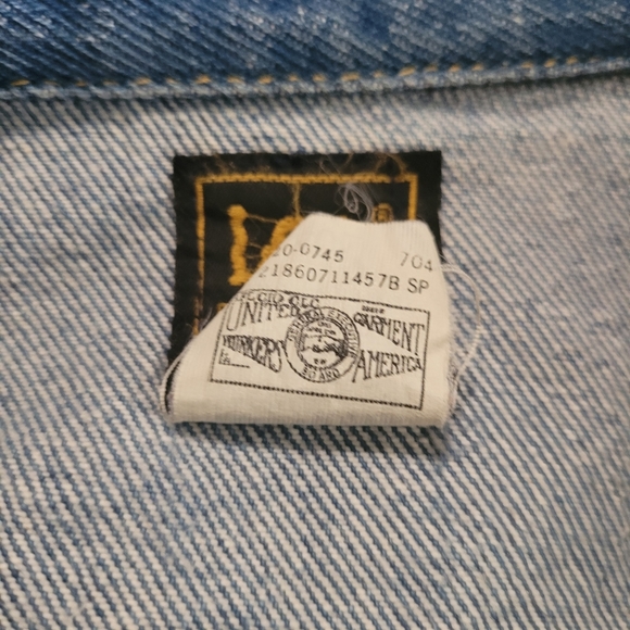 Vintage Lee Denim Jean Trucker Jacket Size 40 Blue Made In USA - Picture 8 of 10